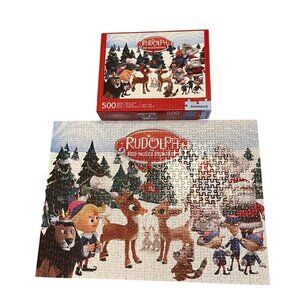Rudolph The Red-Nosed Reindeer 500 Piece Jigsaw Puzzle 14" x 19" Aquarius